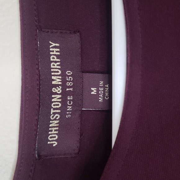 Johnson & Murphy Side Tie Dress M In Dark Grape - Picture 4 of 5